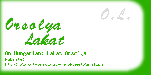 orsolya lakat business card